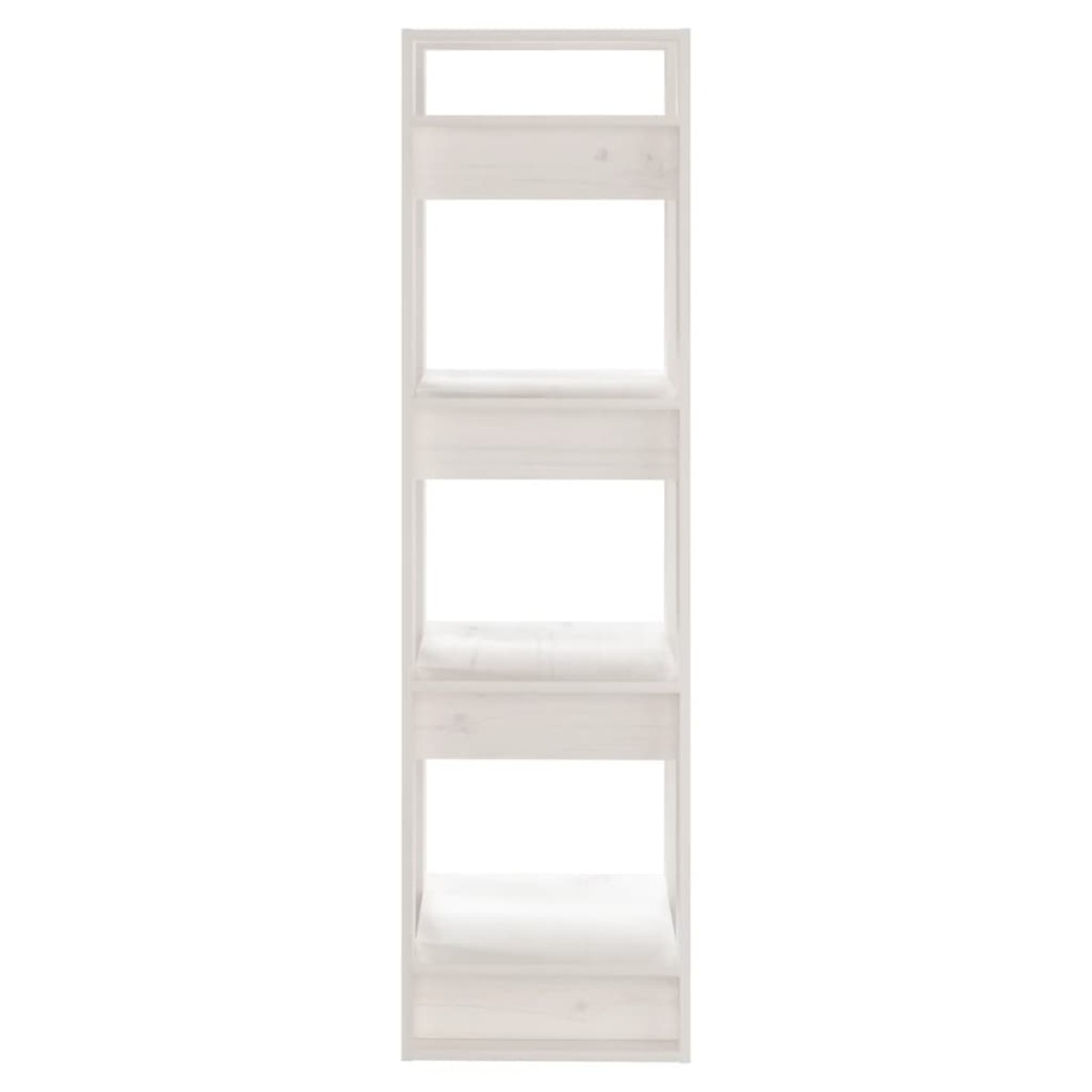 vidaXL Βιβλιοθήκη/Διαχωριστικό Χώρου Λευκό 41x35x125 εκ. Μασίφ Πεύκο