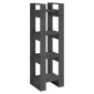 vidaXL Βιβλιοθήκη/Διαχωριστικό Χώρου Γκρι 41x35x125 εκ. Μασίφ Πεύκο