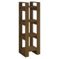 vidaXL Βιβλιοθήκη/Διαχωριστικό Χώρου Μελί 41x35x125 εκ. Μασίφ Ξύλο