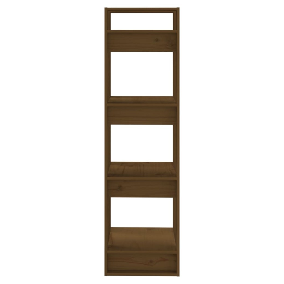 vidaXL Βιβλιοθήκη/Διαχωριστικό Χώρου Μελί 41x35x125 εκ. Μασίφ Ξύλο