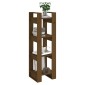 vidaXL Βιβλιοθήκη/Διαχωριστικό Χώρου Μελί 41x35x125 εκ. Μασίφ Ξύλο