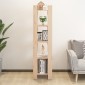 vidaXL Βιβλιοθήκη/Διαχωριστικό Χώρου 41x35x160 εκ. Μασίφ Ξύλο Πεύκου