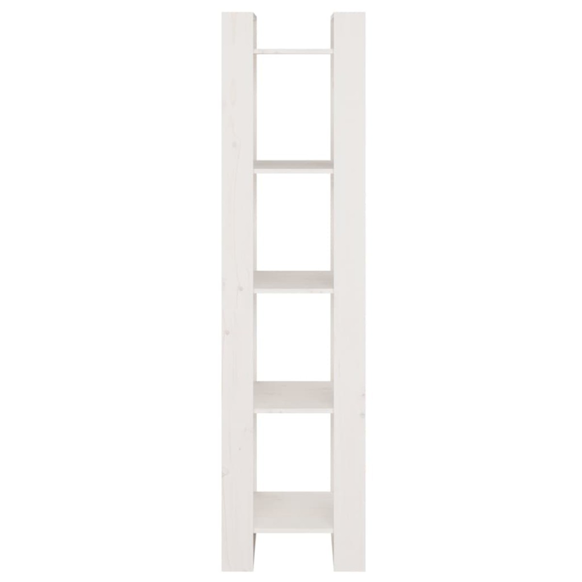 vidaXL Βιβλιοθήκη/Διαχωριστικό Χώρου Λευκό 41x35x160 εκ. Μασίφ Πεύκο