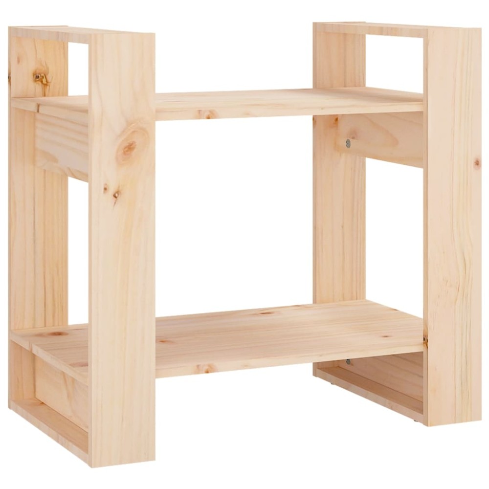 vidaXL Βιβλιοθήκη/Διαχωριστικό Χώρου 60x35x57 εκ. Μασίφ Ξύλο Πεύκου