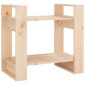 vidaXL Βιβλιοθήκη/Διαχωριστικό Χώρου 60x35x57 εκ. Μασίφ Ξύλο Πεύκου