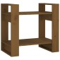 vidaXL Βιβλιοθήκη/Διαχωριστικό Χώρου Μελί 60 x 35 x 57 εκ. Μασίφ Ξύλο