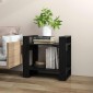 vidaXL Βιβλιοθήκη/Διαχωριστικό Χώρου Μαύρο 60x35x57 εκ. Μασίφ Πεύκο