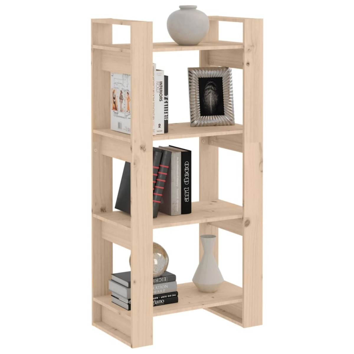 vidaXL Βιβλιοθήκη/Διαχωριστικό Χώρου 60x35x125 εκ. Μασίφ Ξύλο