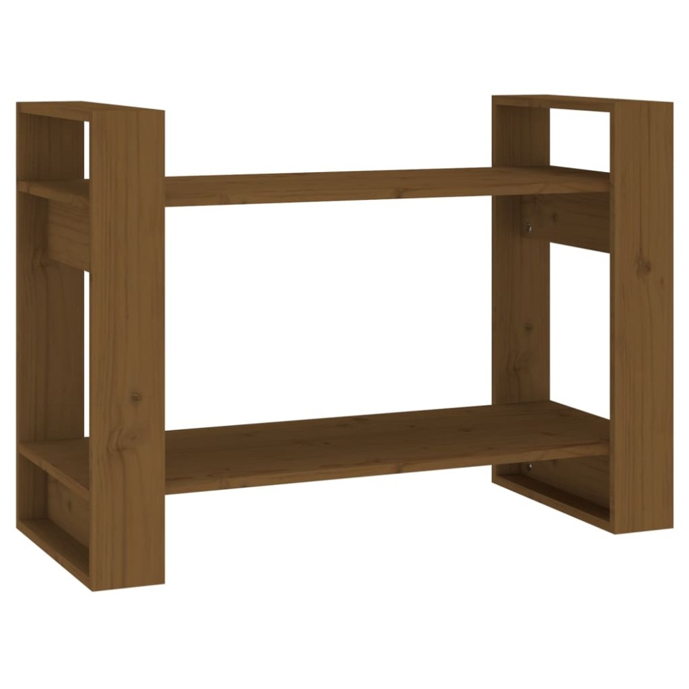 vidaXL Βιβλιοθήκη/Διαχωριστικό Χώρου Μελί 80x35x56,5 εκ. Μασίφ Ξύλο