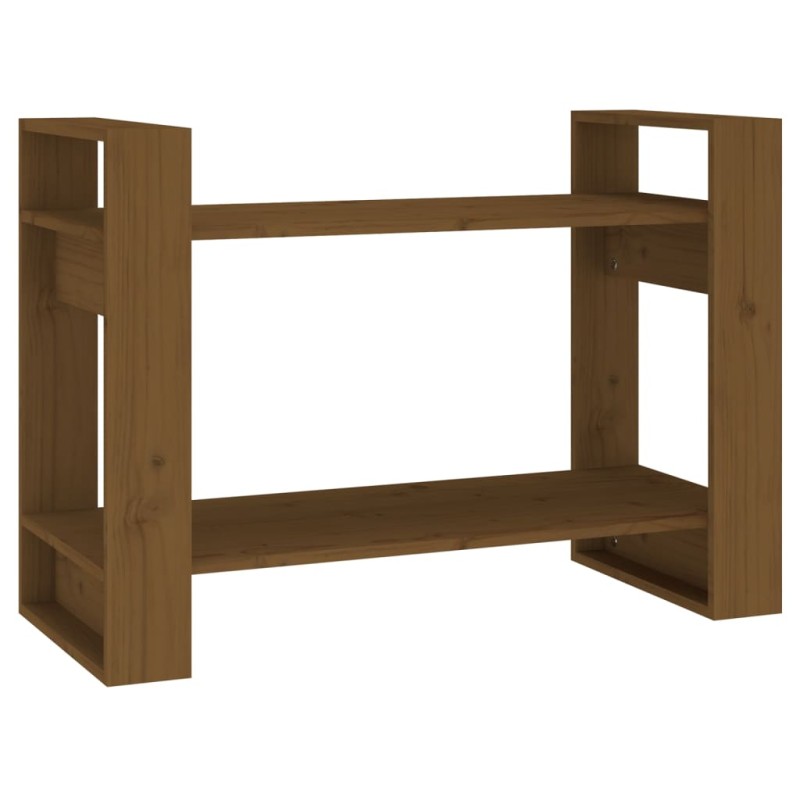 vidaXL Βιβλιοθήκη/Διαχωριστικό Χώρου Μελί 80x35x56,5 εκ. Μασίφ Ξύλο