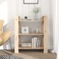 vidaXL Βιβλιοθήκη/Διαχωριστικό Χώρου 80x35x91 εκ. Μασίφ Ξύλο Πεύκου