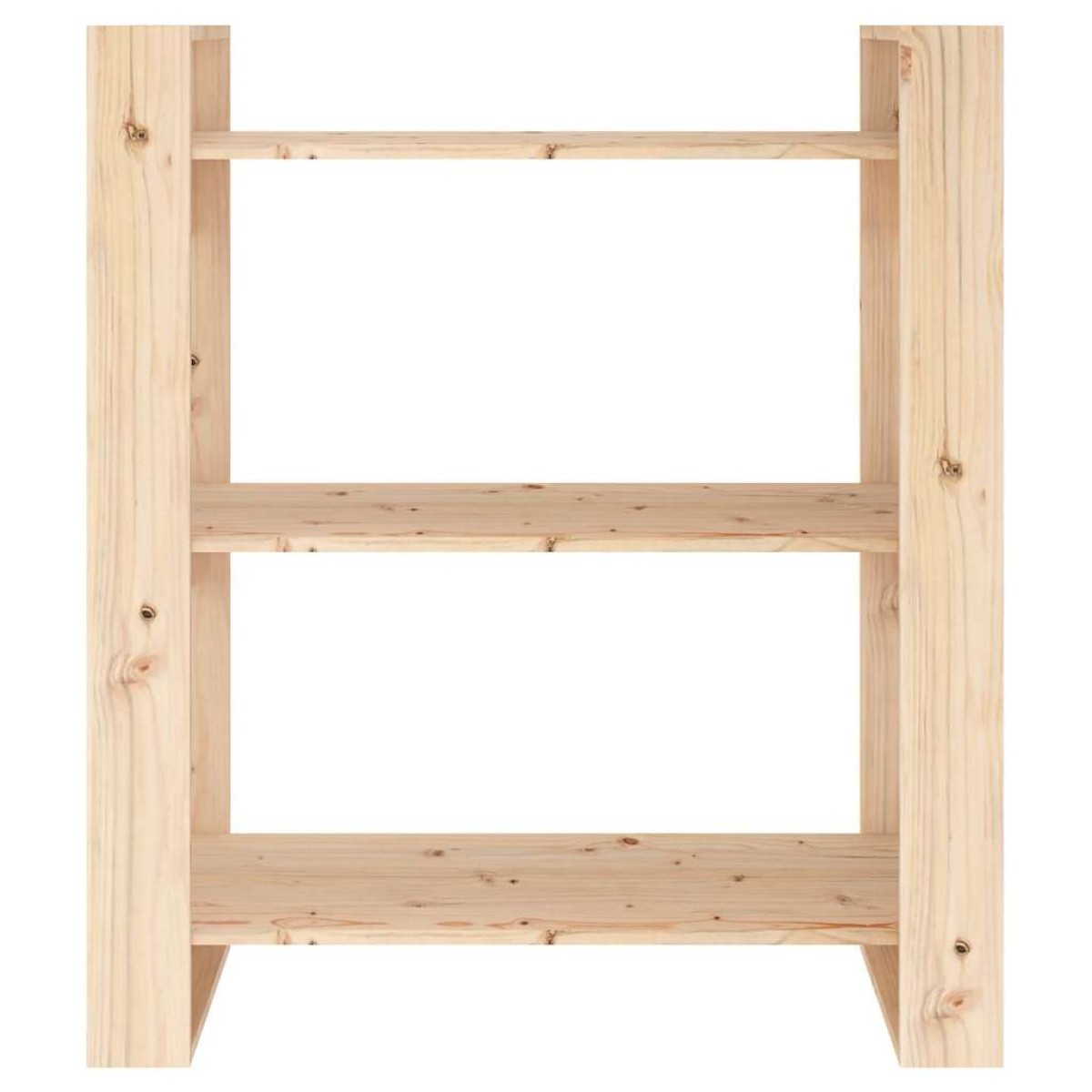 vidaXL Βιβλιοθήκη/Διαχωριστικό Χώρου 80x35x91 εκ. Μασίφ Ξύλο Πεύκου