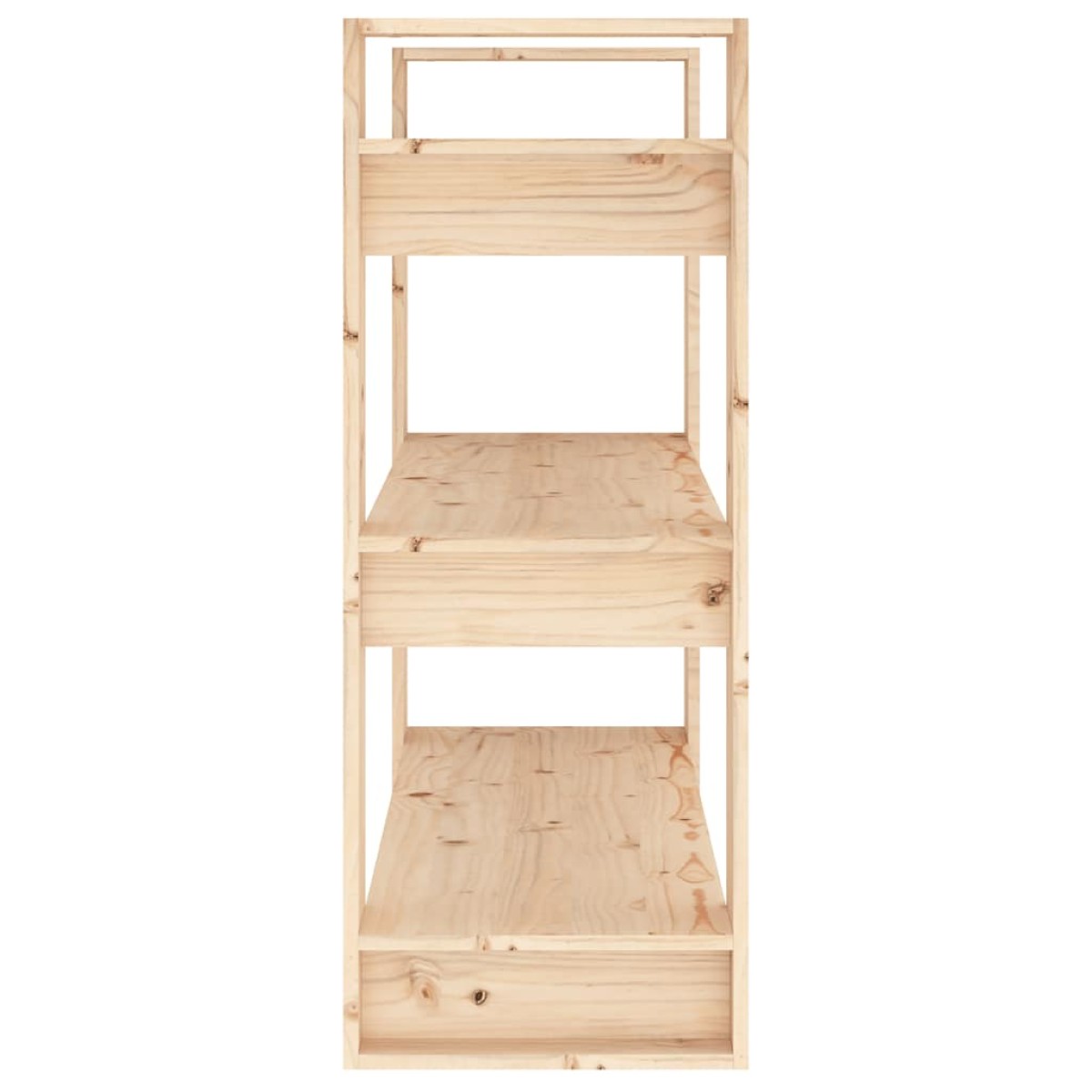 vidaXL Βιβλιοθήκη/Διαχωριστικό Χώρου 80x35x91 εκ. Μασίφ Ξύλο Πεύκου