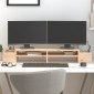 vidaXL Βάση Οθόνης 100 x 27,5 x 15 εκ. από Μασίφ Ξύλο Πεύκου