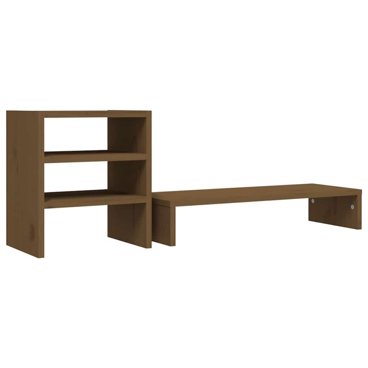 vidaXL Βάση Οθόνης Καφέ 81x20x30 εκ. από Μασίφ Ξύλο Πεύκου