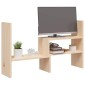 vidaXL Βάση Οθόνης (39-72) x 17 x 43 εκ. από Μασίφ Ξύλο Πεύκου