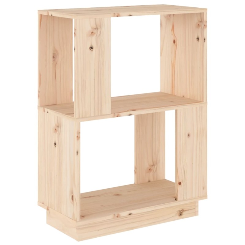 vidaXL Βιβλιοθήκη/Διαχωριστικό Χώρου 51x25x70 εκ. Μασίφ Ξύλο Πεύκου
