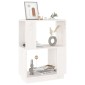 vidaXL Βιβλιοθήκη/Διαχωριστικό Χώρου Λευκό 51x25x70 εκ. Μασίφ Πεύκο