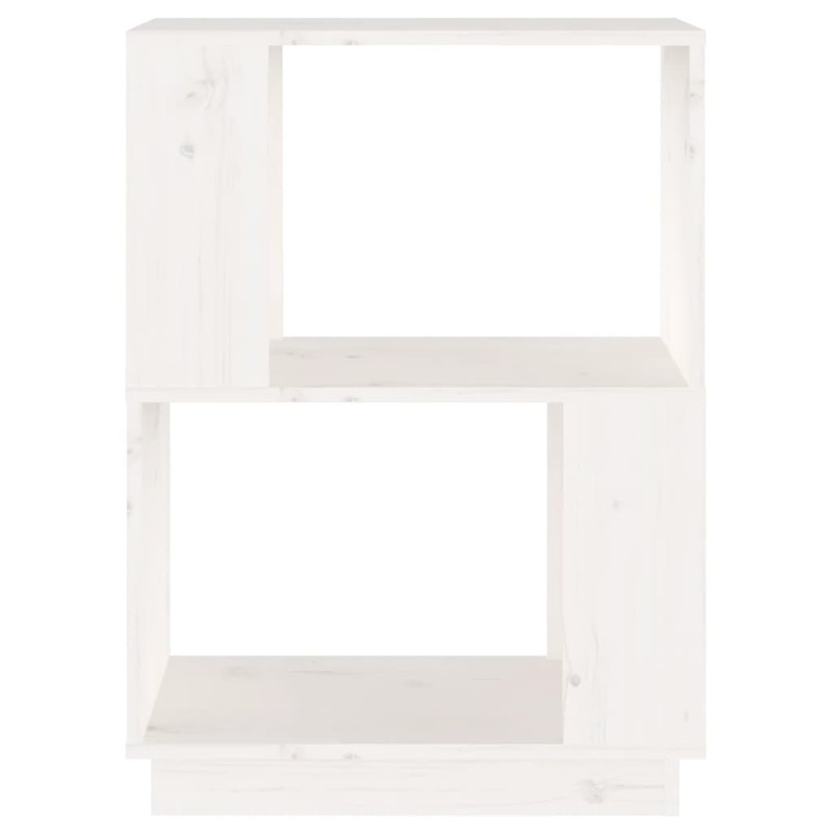 vidaXL Βιβλιοθήκη/Διαχωριστικό Χώρου Λευκό 51x25x70 εκ. Μασίφ Πεύκο