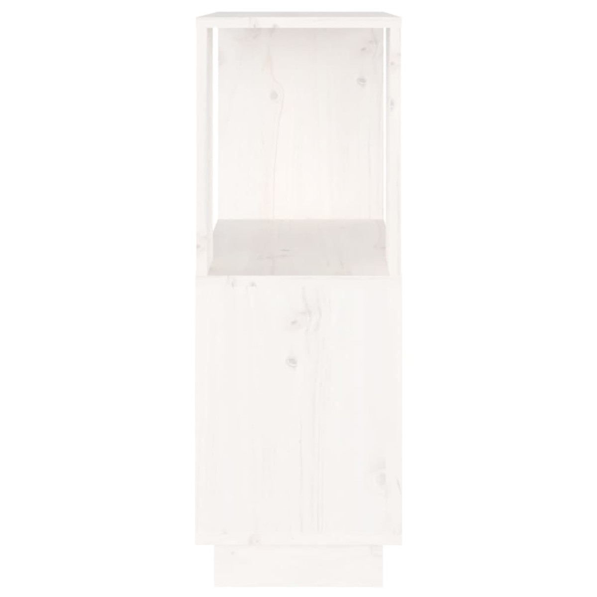 vidaXL Βιβλιοθήκη/Διαχωριστικό Χώρου Λευκό 51x25x70 εκ. Μασίφ Πεύκο