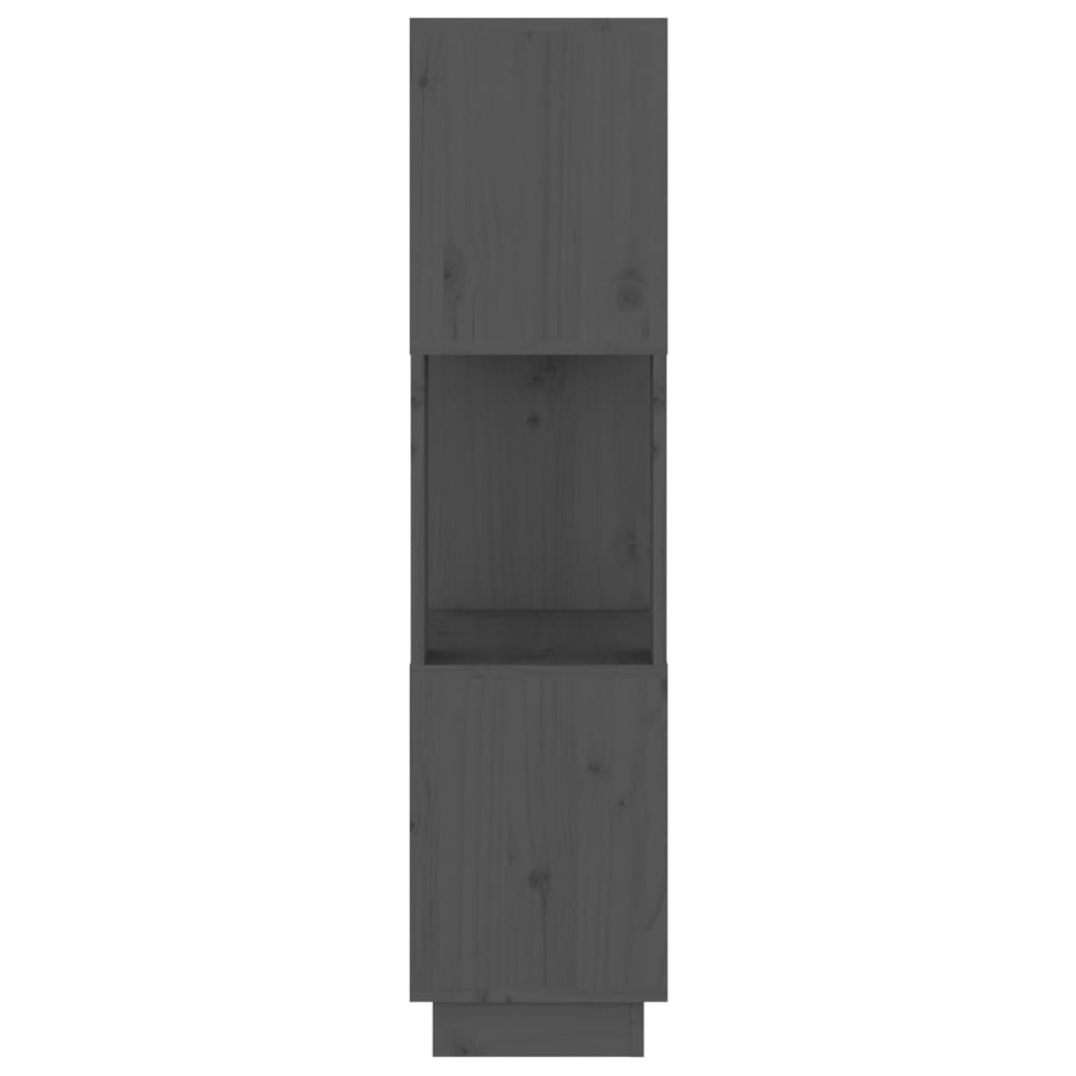 vidaXL Βιβλιοθήκη/Διαχωριστικό Χώρου Γκρι 51x25x101 εκ. Μασίφ Πεύκο