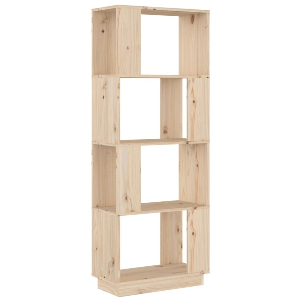 vidaXL Βιβλιοθήκη/Διαχωριστικό Χώρου 51x25x132 εκ. Μασίφ Ξύλο Πεύκου