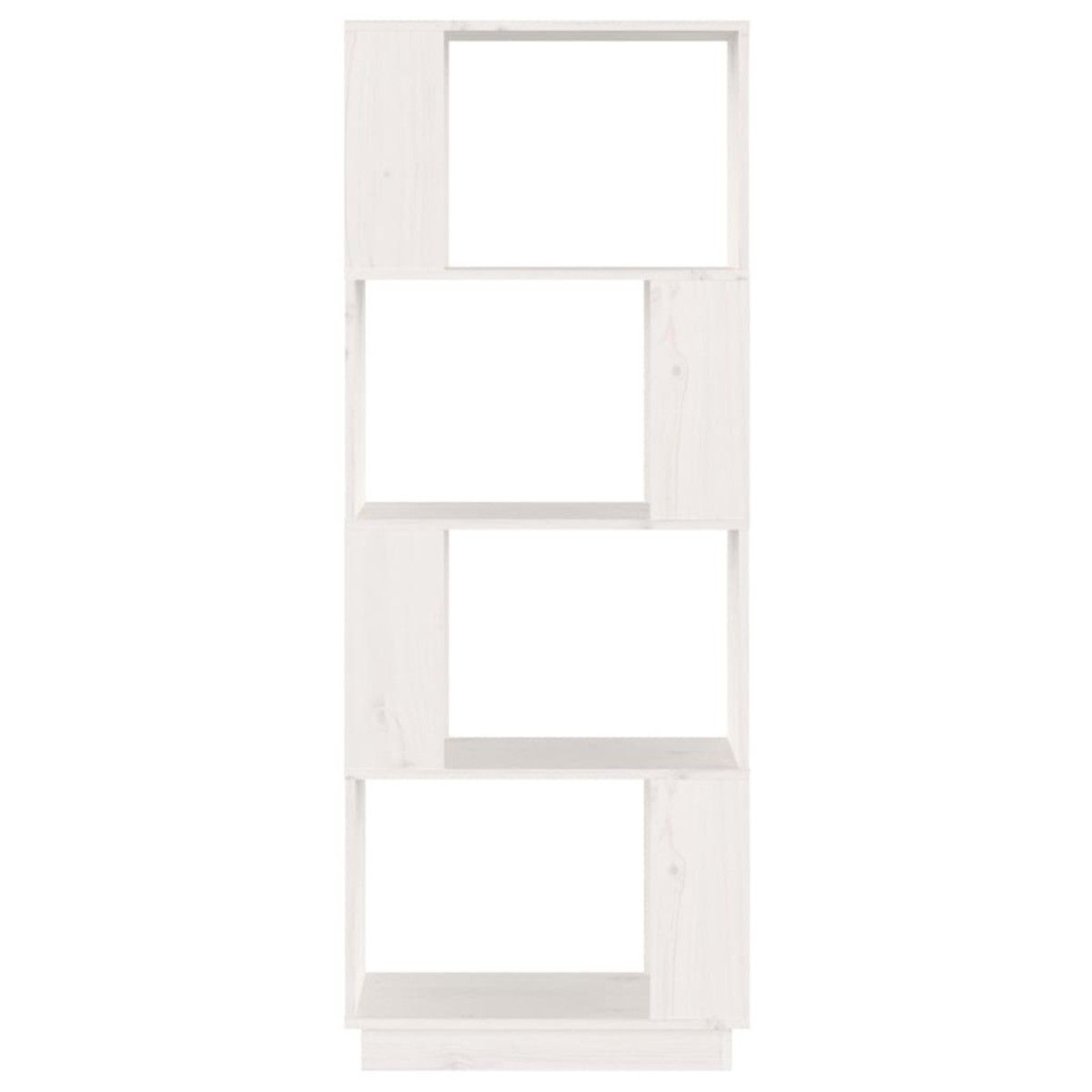vidaXL Βιβλιοθήκη/Διαχωριστικό Χώρου Λευκό 51x25x132 εκ. Μασίφ Πεύκο