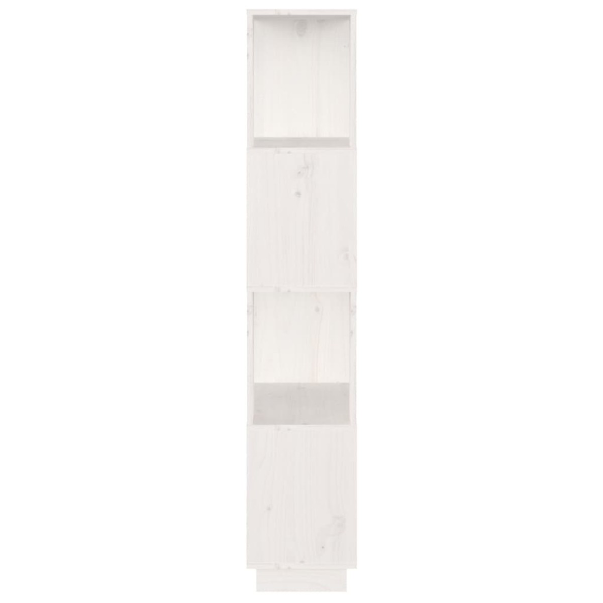 vidaXL Βιβλιοθήκη/Διαχωριστικό Χώρου Λευκό 51x25x132 εκ. Μασίφ Πεύκο