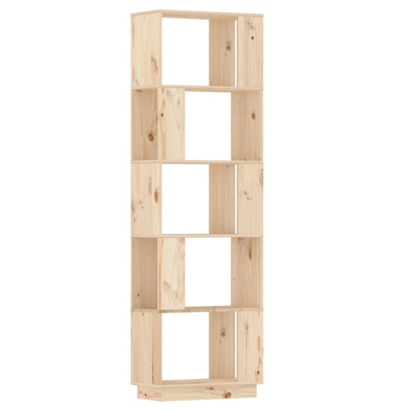 vidaXL Βιβλιοθήκη/Διαχωριστικό Χώρου 51x25x163,5 εκ. Μασίφ Ξύλο Πεύκου