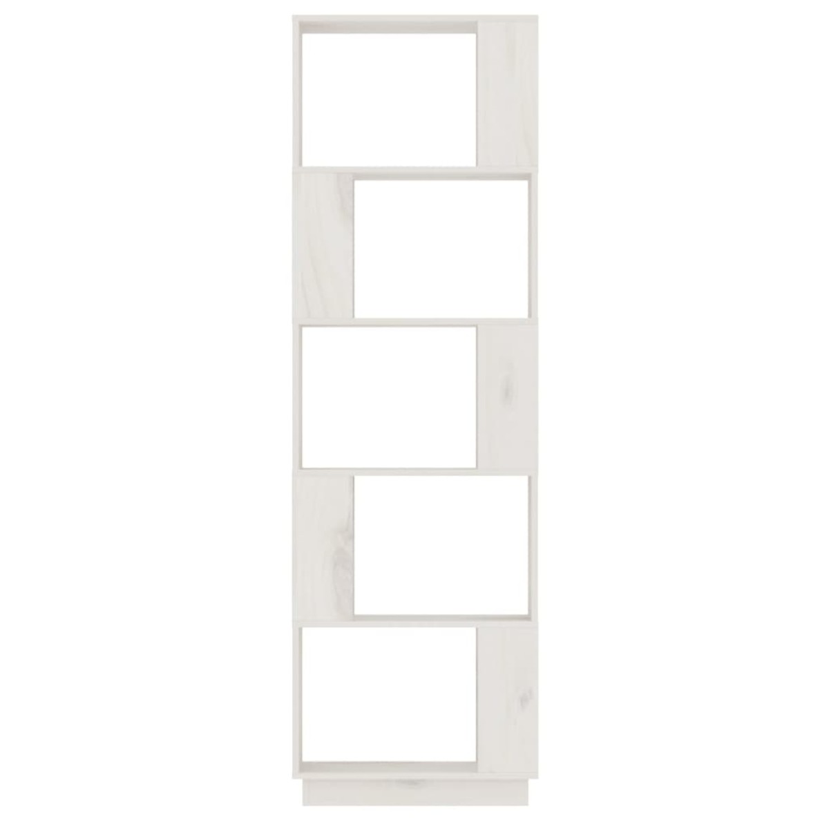 vidaXL Βιβλιοθήκη/Διαχωριστικό Χώρου Λευκό 51x25x163,5 εκ. Μασίφ Πεύκο