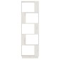vidaXL Βιβλιοθήκη/Διαχωριστικό Χώρου Λευκό 51x25x163,5 εκ. Μασίφ Πεύκο
