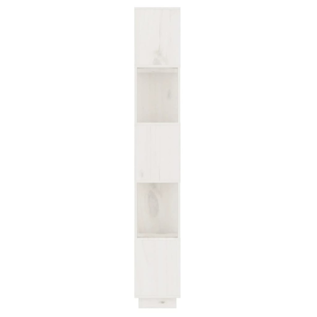vidaXL Βιβλιοθήκη/Διαχωριστικό Χώρου Λευκό 51x25x163,5 εκ. Μασίφ Πεύκο