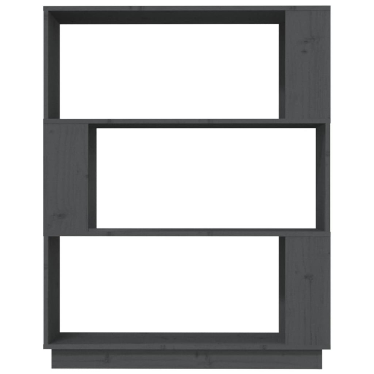 vidaXL Βιβλιοθήκη/Διαχωριστικό Χώρου Γκρι 80x25x101 εκ. Μασίφ Πεύκο