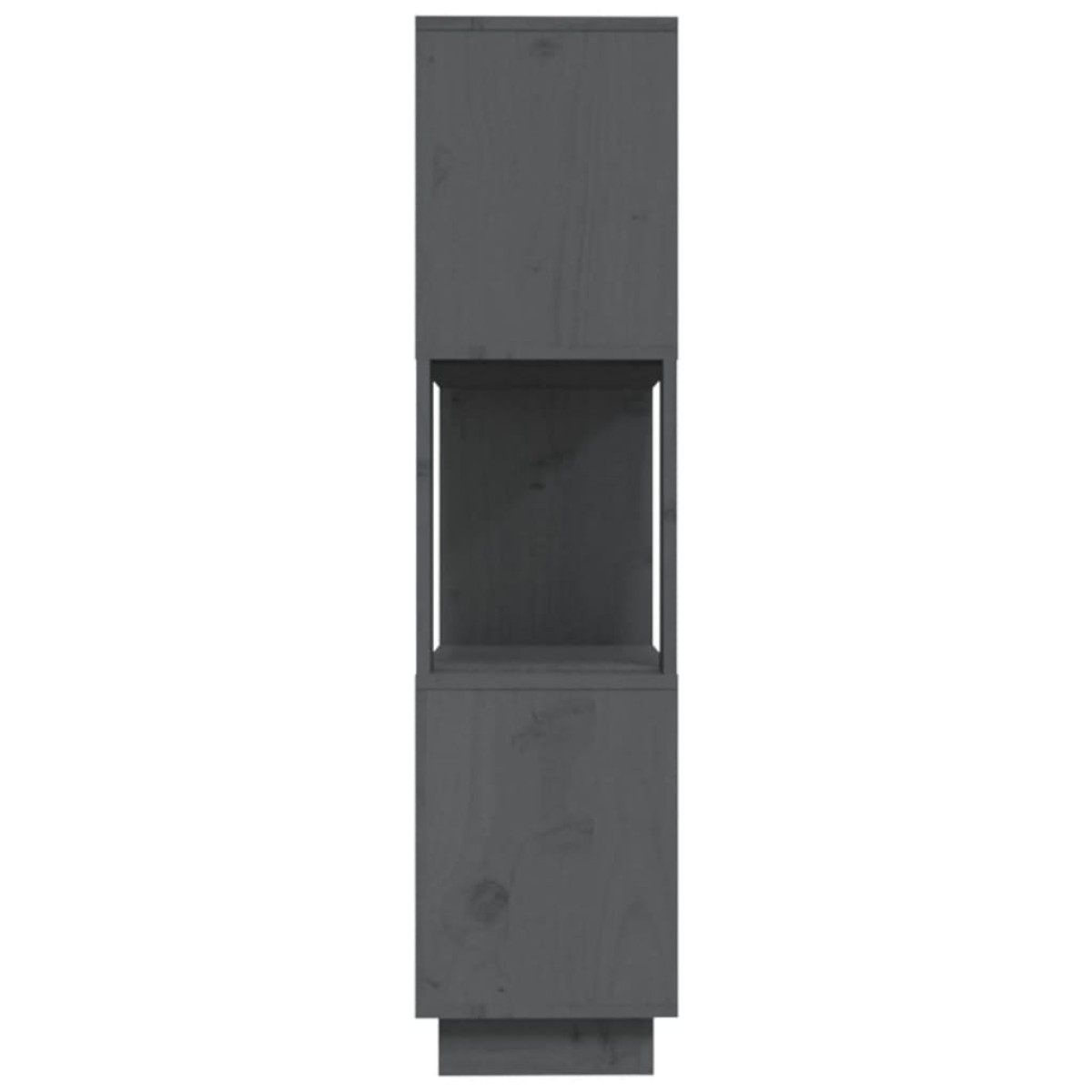 vidaXL Βιβλιοθήκη/Διαχωριστικό Χώρου Γκρι 80x25x101 εκ. Μασίφ Πεύκο