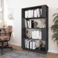 vidaXL Βιβλιοθήκη/Διαχωριστικό Χώρου Γκρι 80x25x132 εκ. Μασίφ Πεύκο
