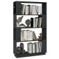 vidaXL Βιβλιοθήκη/Διαχωριστικό Χώρου Γκρι 80x25x132 εκ. Μασίφ Πεύκο