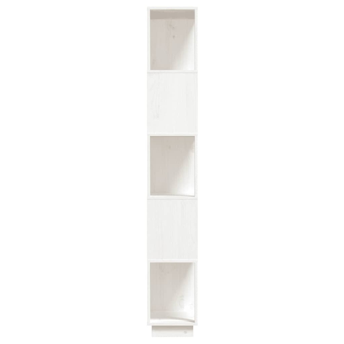 vidaXL Βιβλιοθήκη/Διαχωριστικό Χώρου Λευκό 80x25x163,5 εκ. Μασίφ Πεύκο