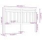 vidaXL Κεφαλάρι Κρεβατιού Μελί 166 x 4 x 100 εκ. από Μασίφ Ξύλο Πεύκου