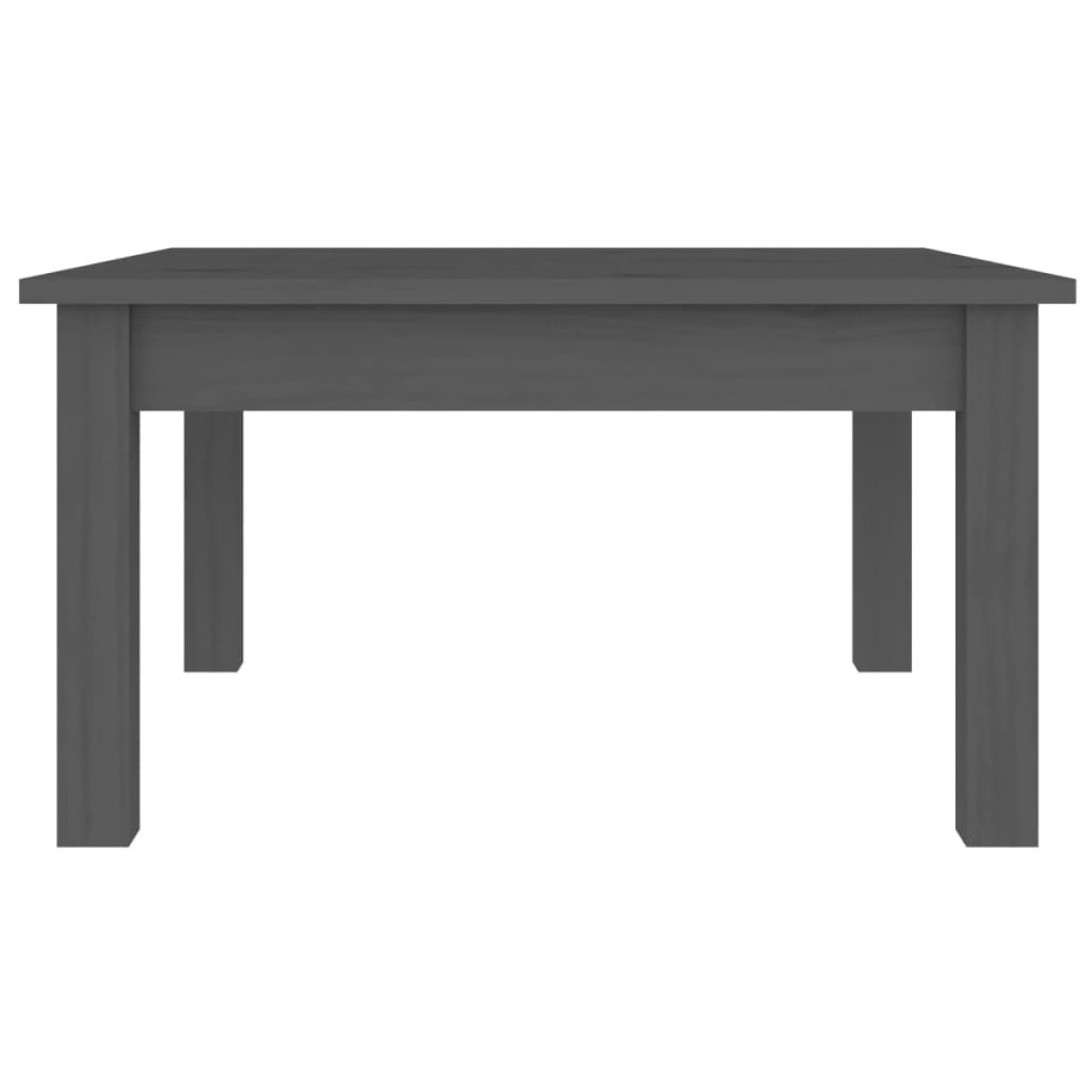 vidaXL Τραπεζάκι Σαλονιού Γκρι 55 x 55 x 30 εκ. από Μασίφ Ξύλο Πεύκου