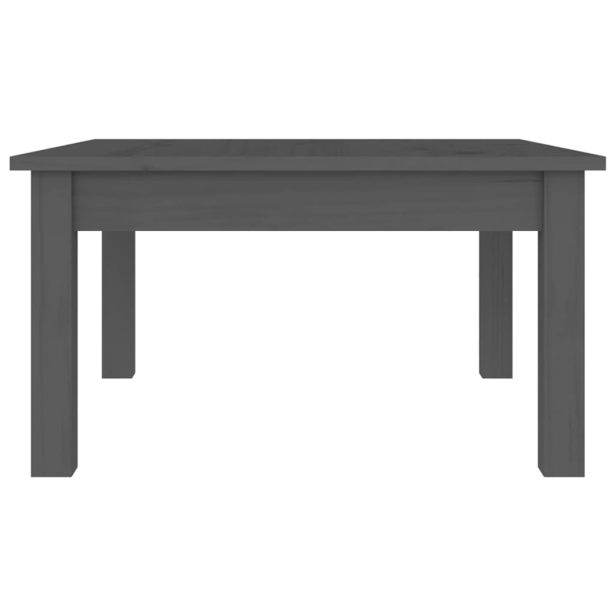 vidaXL Τραπεζάκι Σαλονιού Γκρι 55 x 55 x 30 εκ. από Μασίφ Ξύλο Πεύκου