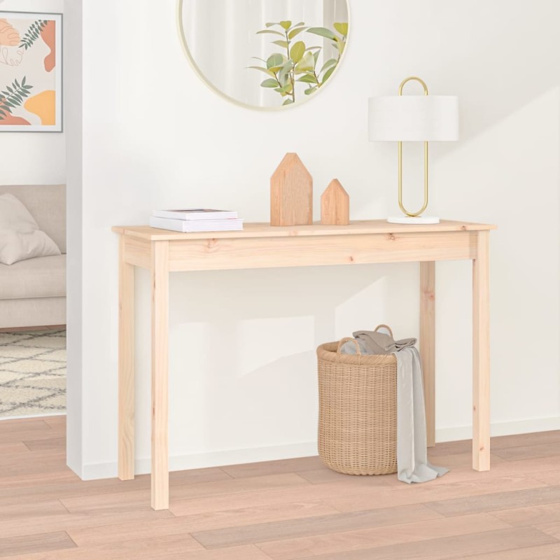 vidaXL Τραπέζι Κονσόλα 110 x 40 x 75 εκ. από Μασίφ Ξύλο Πεύκου