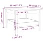 vidaXL Τραπεζάκι Σαλονιού Καφέ Μελί 55x55x40 εκ. Μασίφ Ξύλο Πεύκου