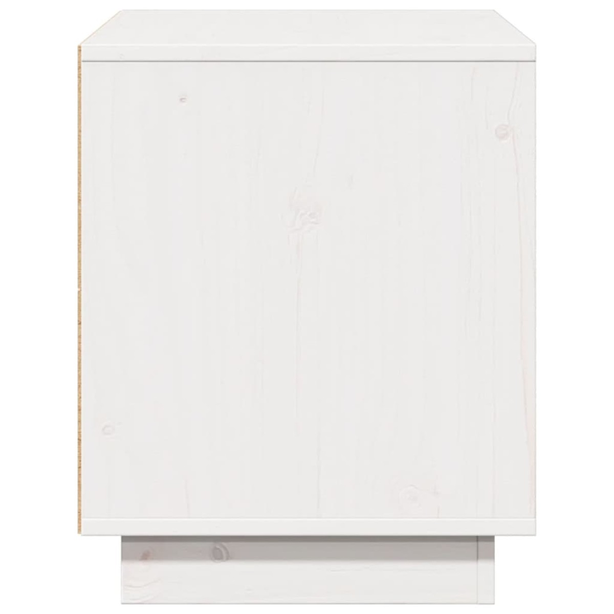vidaXL Έπιπλο Τηλεόρασης Λευκό 74 x 35 x 44 εκ. από Μασίφ Ξύλο Πεύκου