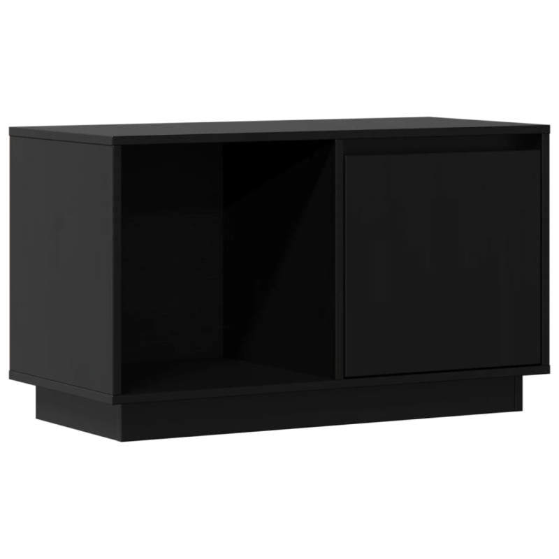 vidaXL Έπιπλο Τηλεόρασης Μαύρο 74 x 35 x 44 εκ. από Μασίφ Ξύλο Πεύκου