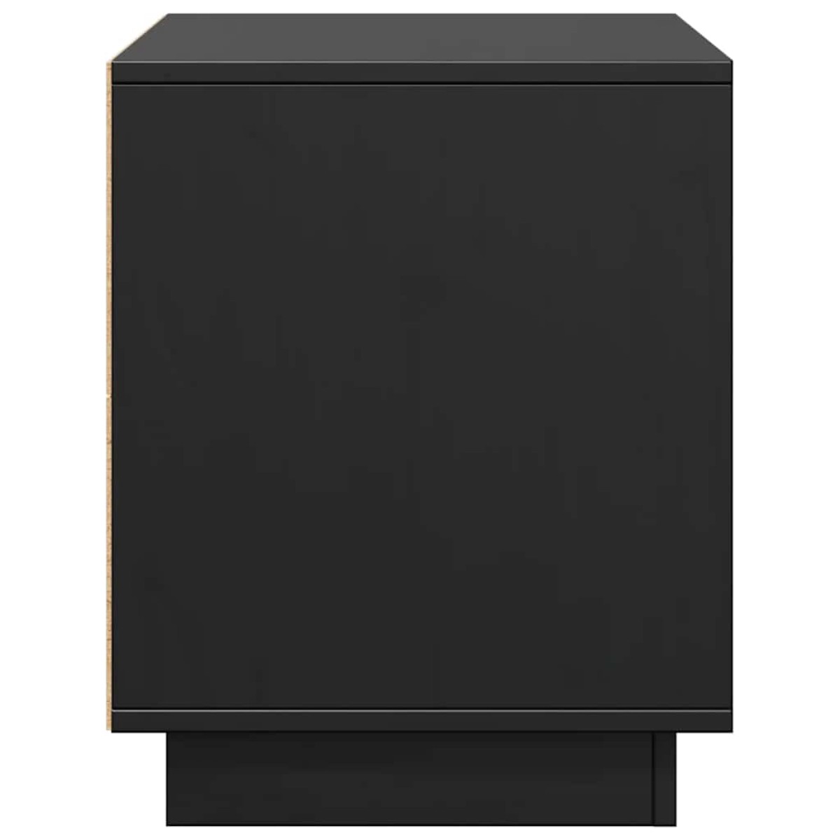 vidaXL Έπιπλο Τηλεόρασης Μαύρο 74 x 35 x 44 εκ. από Μασίφ Ξύλο Πεύκου