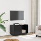 vidaXL Έπιπλο Τηλεόρασης Μαύρο 74 x 35 x 44 εκ. από Μασίφ Ξύλο Πεύκου