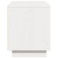 vidaXL Έπιπλο Τηλεόρασης Λευκό 110,5x35x44 εκ. από Μασίφ Ξύλο Πεύκου