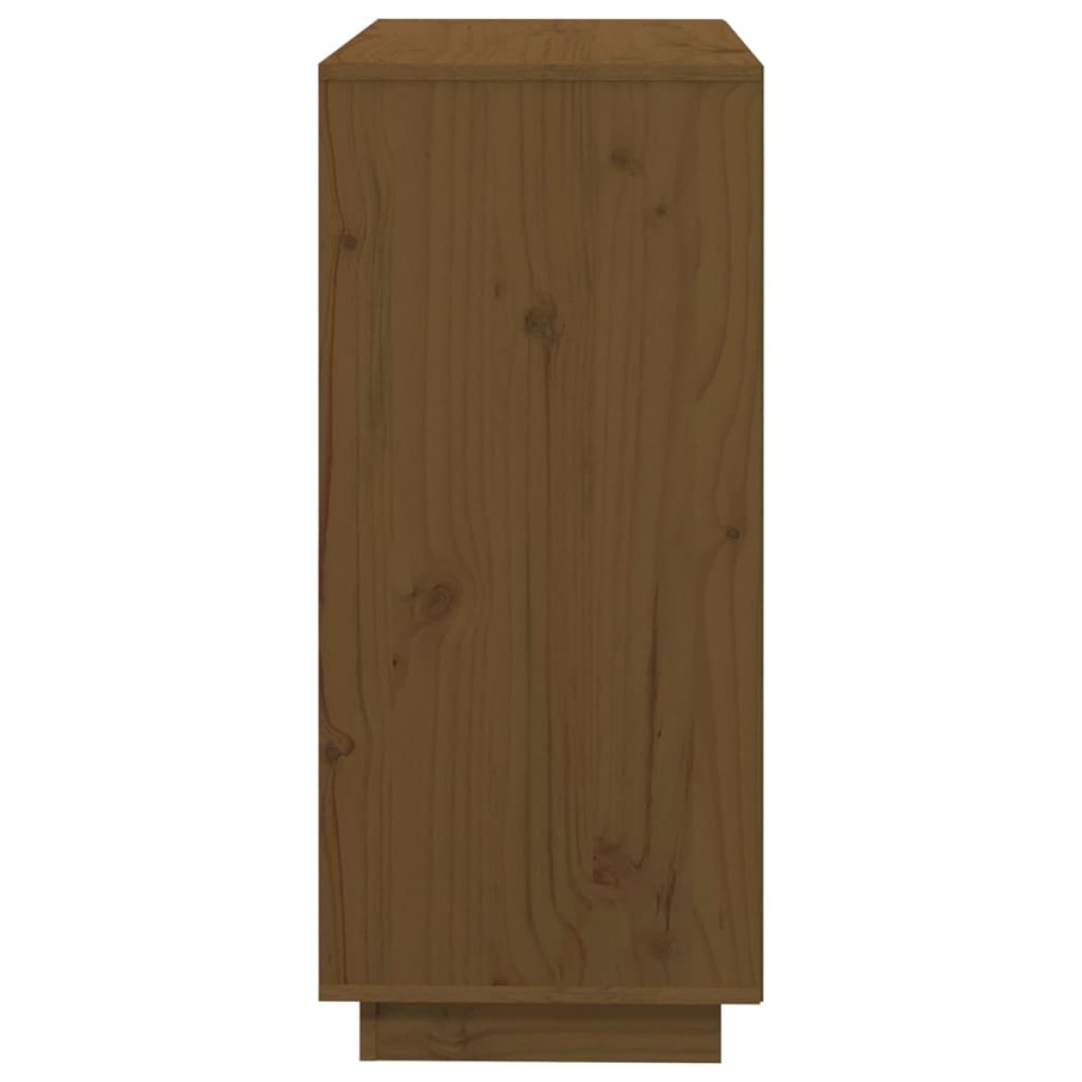 vidaXL Ντουλάπι Καφέ Μελί 74 x 35 x 80 εκ. από Μασίφ Ξύλο Πεύκου