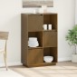 vidaXL Ντουλάπι Ψηλό Μελί 74 x 35 x 117 εκ. από Μασίφ Ξύλο Πεύκου