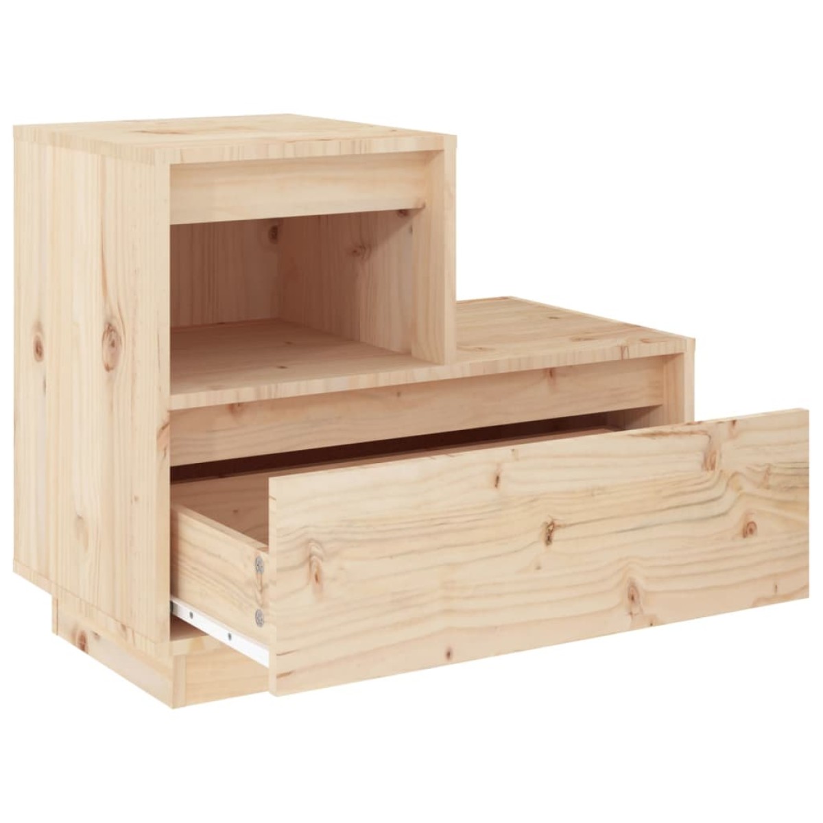 vidaXL Κομοδίνα 2 τεμ. 60 x 34 x 51 εκ. από Μασίφ Ξύλο Πεύκου
